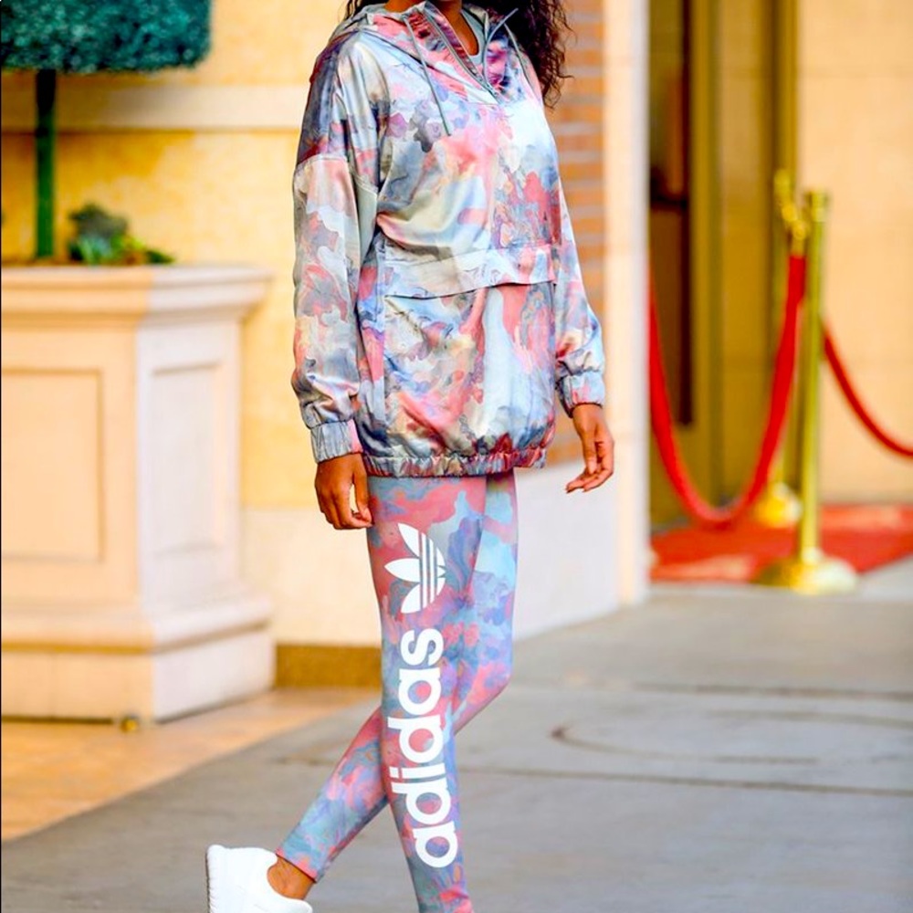 Adidas Camo Jacket and Leggings Set